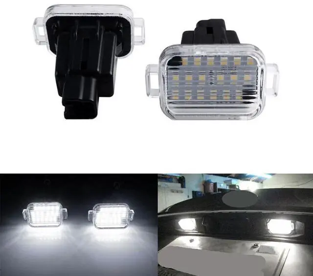 Alt view image 2 of 5 - Paiying 1 Pair Light Number Plate Lamp For 14-18 Mazda 3 Hatchback GHK151270B GHK151270A