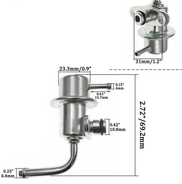 Main image of Yassdwbn For Nissan 200Sx Sentra 1.6L 1995-98 Fuel Pressure Regulator 3.5Bar, 22670-41B00