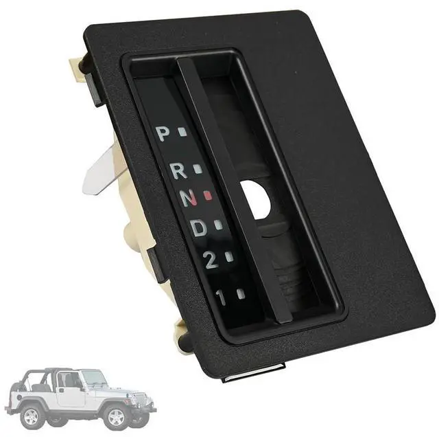 Alt view image 2 of 6 - Yassdwbn Auto Transmission Gear Shifter Indicator Bezel Fit For Jeep Wrangler Tj 97-06