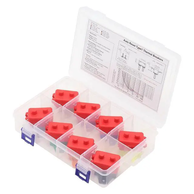 Alt view image 5 of 7 - Yassdwbn 8Pcs Auto Reset Circuit Breaker With Cover 12V - 24V 5A-50A For Car Rv Marine Boat