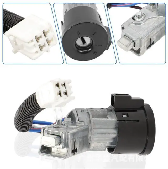 Alt view image 3 of 5 - Paiying Ignition Lock With 2 Keys N0501412 N0502200 For Peugeot 107 Citroen C1 Toyota Aygo