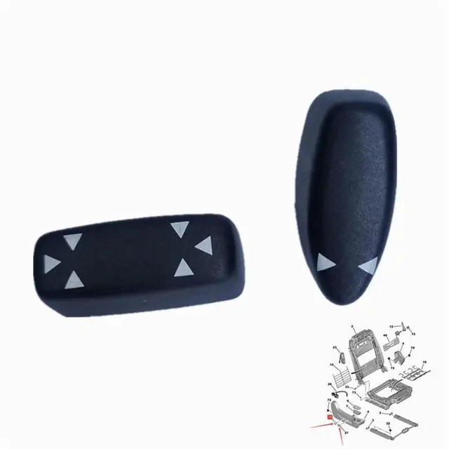 Alt view image 3 of 5 - Paiying 6554J3 8914Eg Car Electric Seat Adjustment Button For Peugeot 407 807 For Citroen C5 C8
