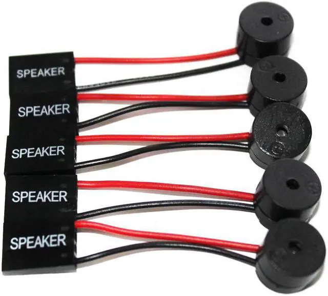 Main image of 5 Pcs Speaker Cables Mini Plug Speaker For PC Interanal Computer Motherboard Speaker Mini Onboard Case Buzzer Board Beep Alarm Speaker Kit