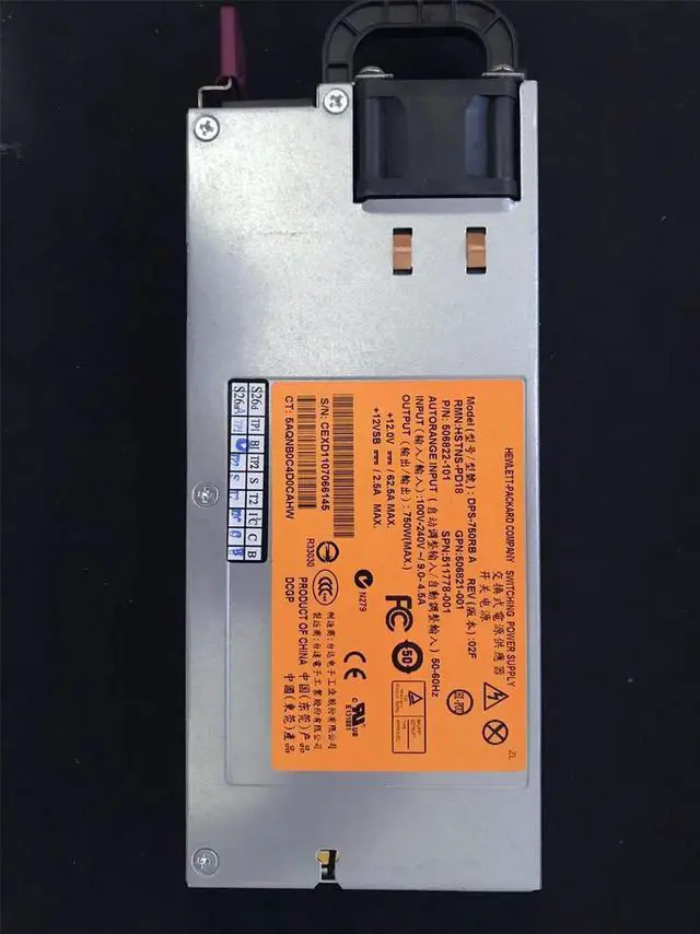 Alt view image 2 of 6 - 750 Watt Power Supply Server For HP DPS-750RB A PSU