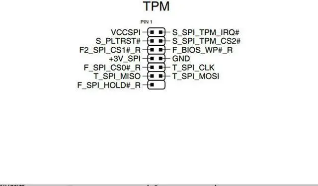 Alt view image 4 of 4 - TPM 2.0 Module 14-1 Pin Safety Block For SPI Card 14pin Motherboard Windows 11