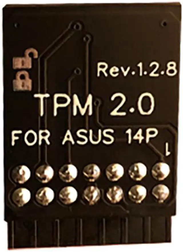 Alt view image 3 of 6 - TPM 2.0 Security Module Supports Windows 11 For ASUS Motherboard 14 Pin LPC Card