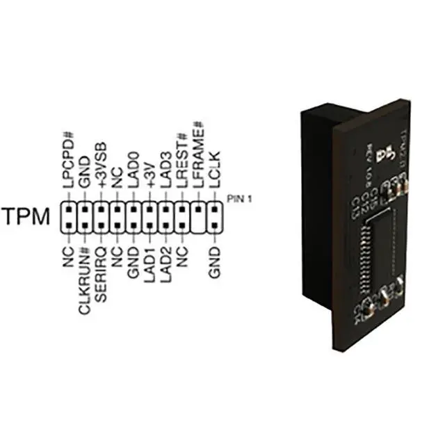 Alt view image 5 of 14 - For ASUS TPM-L R2.0 Compatible Trusted Platform TPM 2.0 Module 20 Pin Windows 11