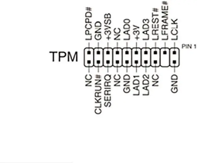 Alt view image 3 of 5 - TPM 2.0 Module 20Pin Pro LPC Trusted Platform For ASUS TPM-L R2.0 AOM-TPM-9665V