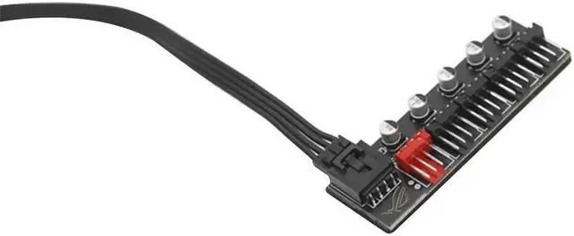 Alt view image 4 of 6 - 5 Port PC 4-pin PWM Fan Hub Circuit Board Cooling Fan Computer Cables Connectors