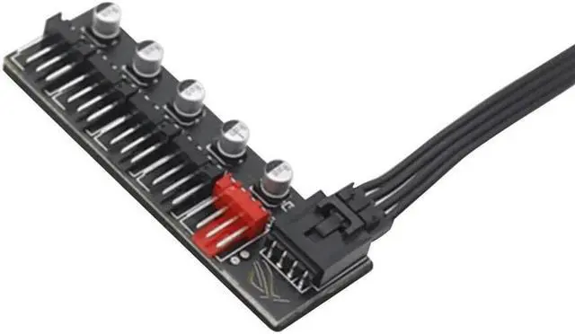 Alt view image 6 of 6 - 5 Port PC 4-pin PWM Fan Hub Circuit Board Cooling Fan Computer Cables Connectors