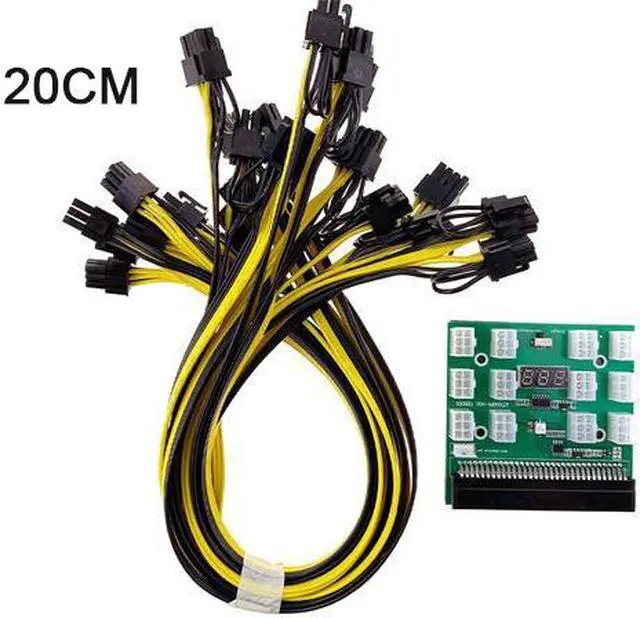 Alt view image 2 of 7 - DPS-1200FB A 1200W PSU Power Supply + Breakout Board + 12pcs 6pin-to-8pin Cables