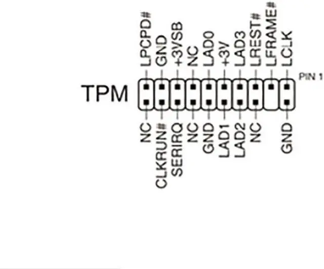 Alt view image 6 of 6 - TPM 1.2 Security Trusted Module 20 Pin LPC For Supermicro AOM-TPM-9655V