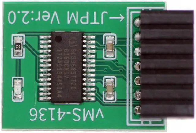 Alt view image 5 of 6 - Trusted Platform Module TPM 2.0 Security Module for MSI 14PIN LPC MS-4136