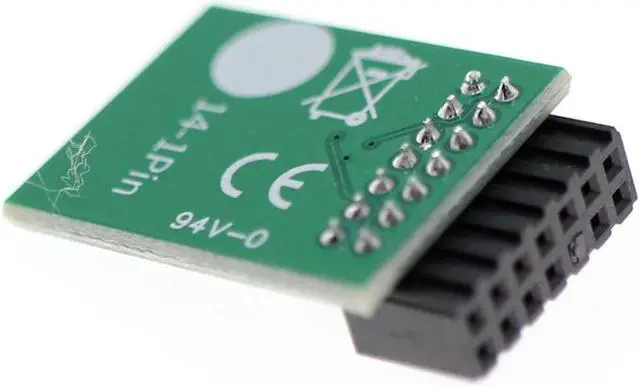 Alt view image 3 of 6 - Trusted Platform Module TPM 2.0 Security Module for MSI 14PIN LPC MS-4136