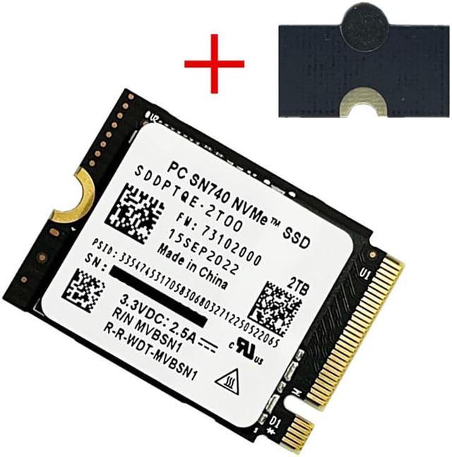 2TB M.2 2230 2242 SSD NVMe PCIe4x4 PCSN740 For Steam Deck ASUS ROG Flow X  Laptop