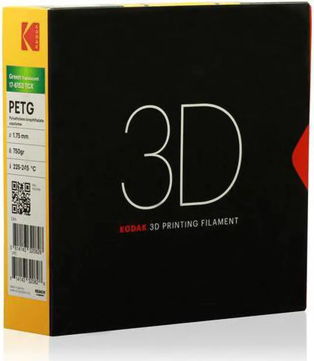 Alt view image 3 of 3 - Kodak 3D Printing Filament PETG 1.75 mm (Translucid Green)