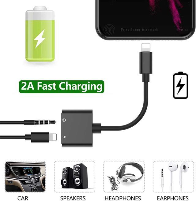 Lightning to 3.5mm Headphone Jack Adapter for iPhone Apple MFi