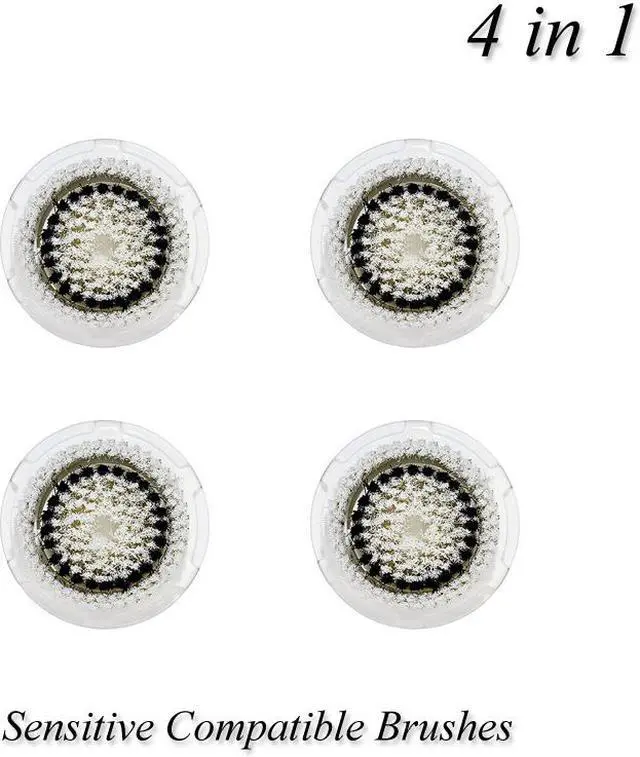 Main image of Facial Clarisonic Compatible Brushes - 4 Heads for Sensitive Skin