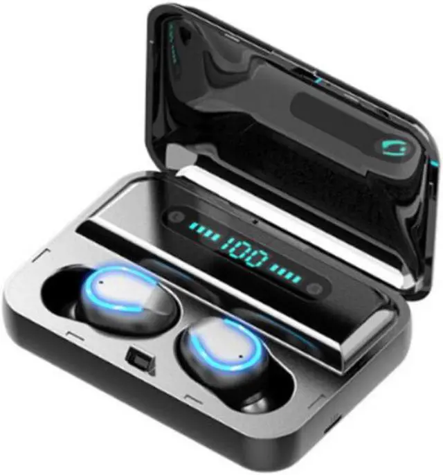 Alt view image 5 of 5 - Bluetooth 5.0 Dual Call Power Sports Earphones: Black