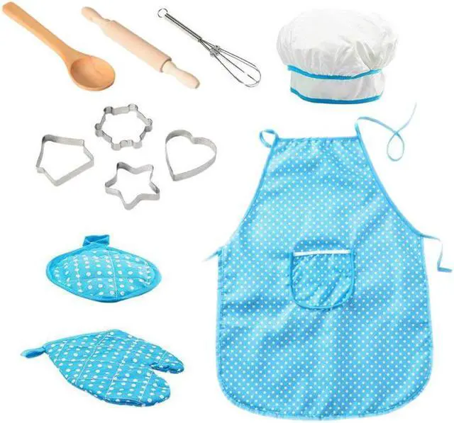 Alt view image 2 of 7 - Chef Costume Set for Kids - Blue