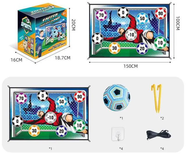 Alt view image 2 of 4 - Indoor Football Game with One Ball - Great Indoor Fun For Adults & Kids - Blue Ball