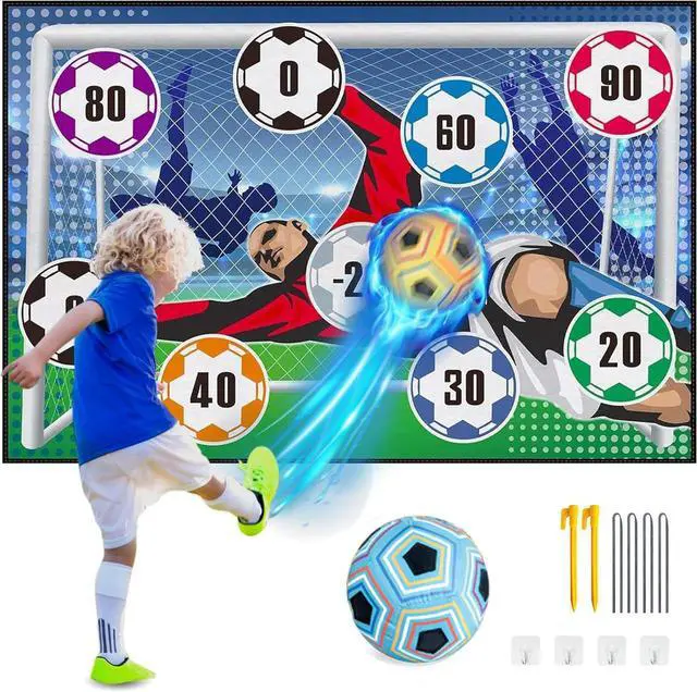 Main image of Indoor Football Game with One Ball - Great Indoor Fun For Adults & Kids - Blue Ball