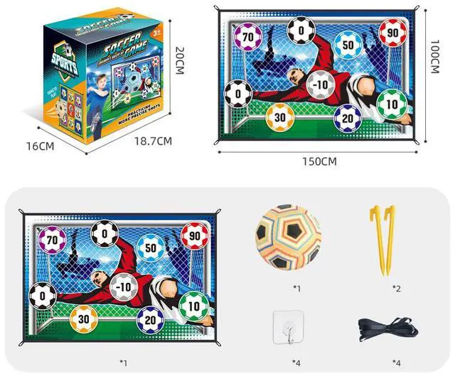 Alt view image 2 of 2 - Indoor Football Game with One Ball - Great Indoor Fun For Adults & Kids - Orange Ball