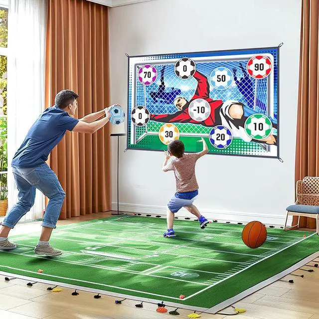 Alt view image 4 of 4 - Indoor Football Game with One Ball - Great Indoor Fun For Adults & Kids - Blue Ball