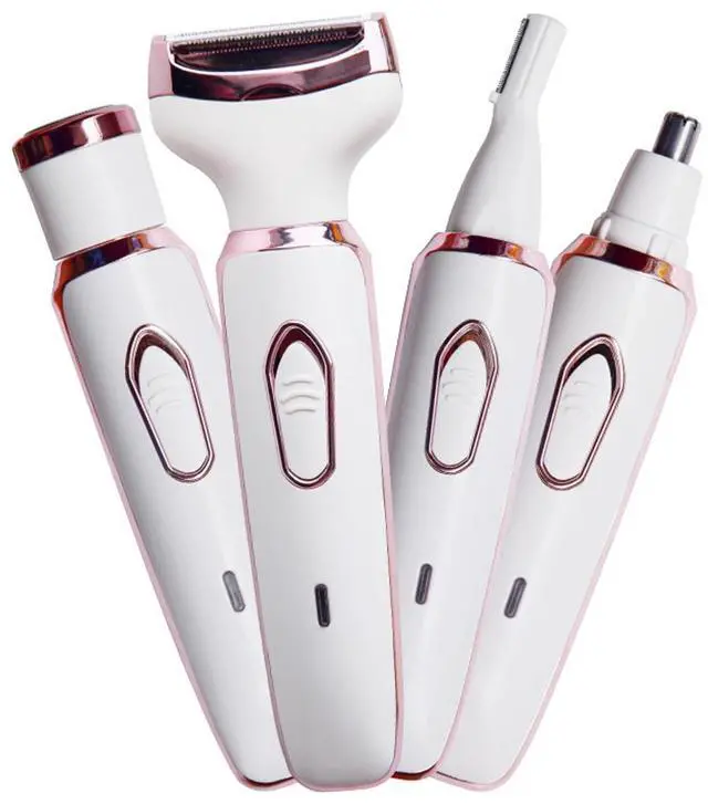 Main image of 4 in 1 Electric Shaver for Ladies - White with Pink