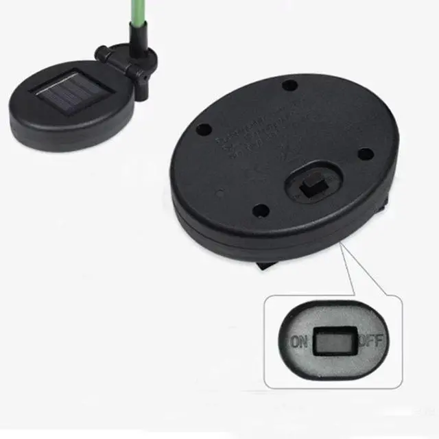 Alt view image 3 of 3 - Solar Lily Flower Garden Lights - Blue - Pack of 1 each Stem comes with 4 Lights