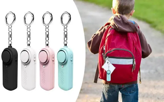 Alt view image 2 of 6 - Personal Alarm CE Version 8 Pack - 2x Black - 2x Blue - 2x Pink - 2x White