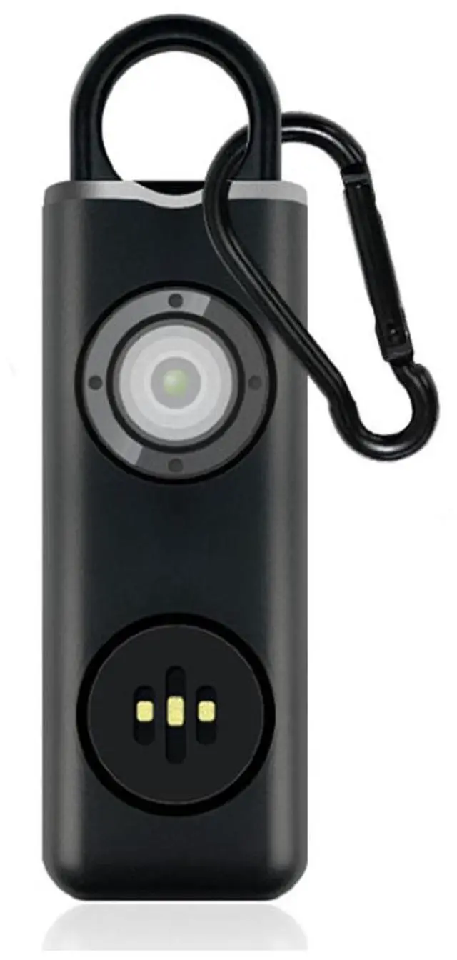 Alt view image 6 of 6 - Personal Safety Alarm Rechargeable with Flashlight - 8pack - 4x Black, 4x White