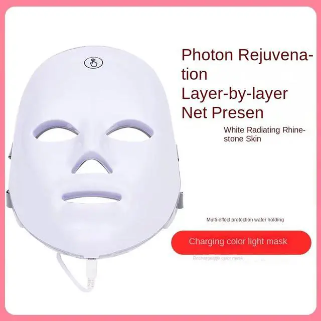 Alt view image 4 of 5 - 7-Color LED Facial Therapy Mask  CE Certified | Rejuvenate, Hydrate, Glow