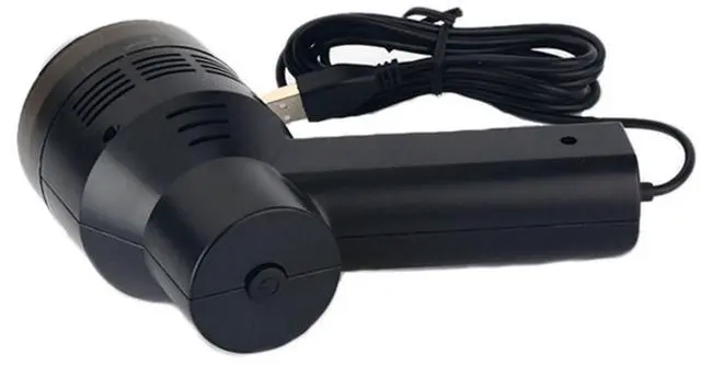 Alt view image 5 of 5 - Portable Keyboard Vacuum-Cleaner Tool - Black - Powerful Suction Cleaning Dust Hairs Crumbs Scraps for Laptop Keyboard