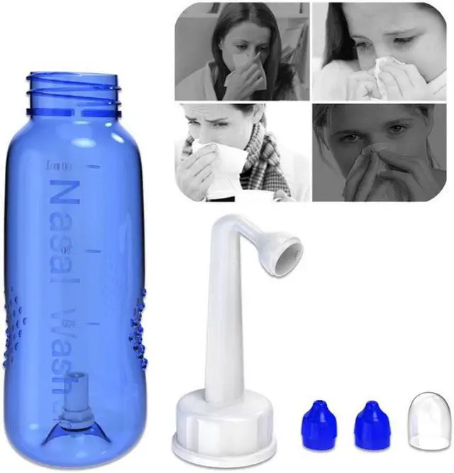 Alt view image 5 of 5 - ICB Nasal Irrigator For Nose Wash Cleaner - 300ml - Nose Wash Cleaner For Both Adults Kids Gently Removes Dirt  Pollen  Mold Dust Mucus etc
