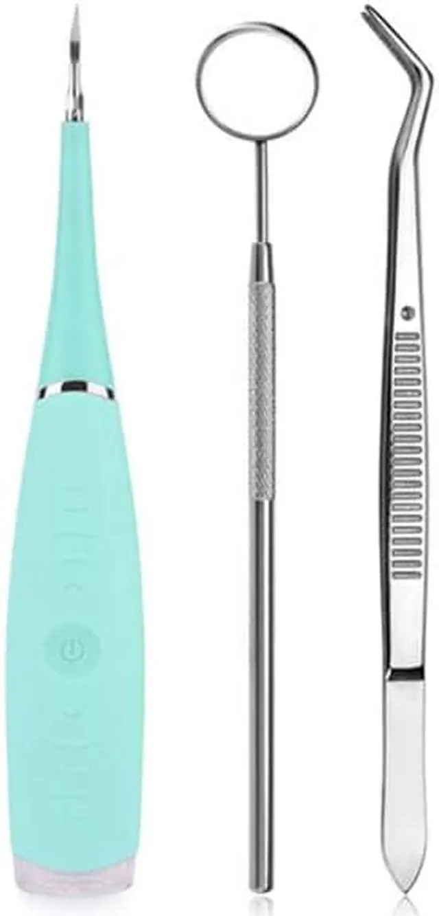 Alt view image 2 of 7 - Electric Sonic Dental Calculus Plaque Remover Tool Kit - Blue - Keep Your Teeth And Gums in Great Shape and Achieve Best Oral Health Care Using This Electric Dental Calculus Remover