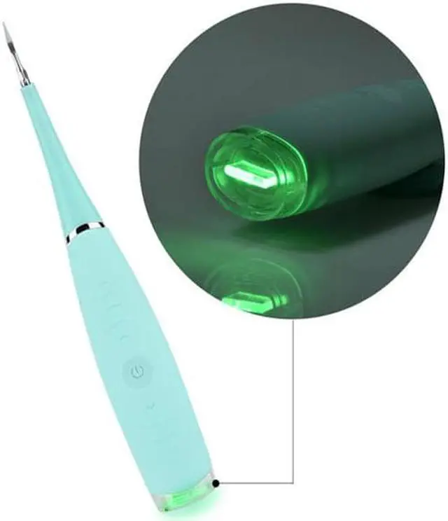 Alt view image 7 of 7 - Electric Sonic Dental Calculus Plaque Remover Tool Kit - Blue - Keep Your Teeth And Gums in Great Shape and Achieve Best Oral Health Care Using This Electric Dental Calculus Remover