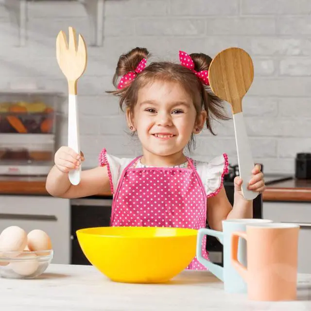 Alt view image 2 of 7 - Chef Costume Set for Kids - Rose Red