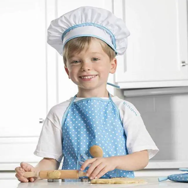 Alt view image 3 of 7 - Chef Costume Set for Kids - Blue