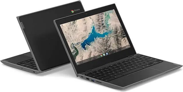 Alt view image 3 of 4 - Lenovo Chromebook 100e 11.6" 4GB 32GB eMMC MediaTek® MT8173c 2.1GHz ChromeOS, Black