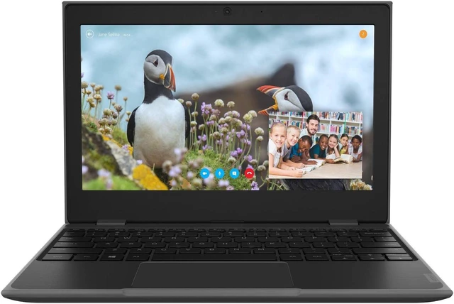 Alt view image 5 of 7 - Lenovo 100e Windows 2nd Gen 81M80035US 11.6" Netbook - HD - 1366 x 768 - Intel Celeron N4020 Dual-core (2 Core) 1.10 GHz - 4 GB RAM - 64 GB Flash Memory - Gray - Windows 10 Pro - Intel UHD Graphi