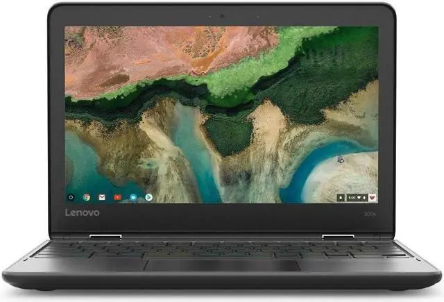 Main image of Lenovo Chromebook 300e 1st Gen 11.6" Touch 4GB 32GB eMMC MediaTek® M8173C 2.1GHz ChromeOS, Black