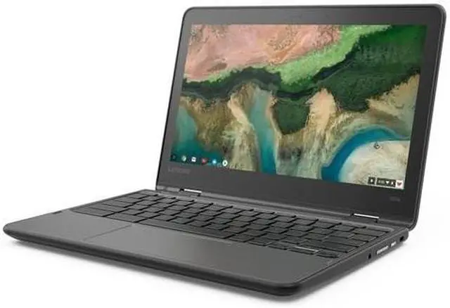 Alt view image 2 of 3 - Lenovo Chromebook 300e 1st Gen 11.6" Touch 4GB 32GB eMMC MediaTek® M8173C 2.1GHz ChromeOS, Black