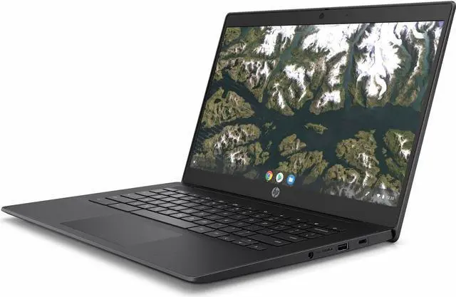 Alt view image 3 of 3 - HP Chromebook 14 G6 14" 4GB 32GB eMMC Celeron® N4020 1.10GHz ChromeOS, Chalkboard Gray