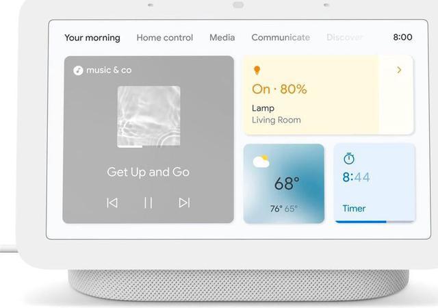 Google Nest Hub with Google Assistant (2nd Generation), Chalk