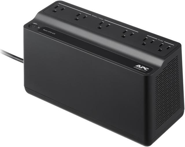 Alt view image 3 of 5 - APC by Schneider Electric Back-UPS, 6 Outlets, 425VA, 120V - Tower - 8 Hour Recharge - 3 Minute Stand-by - 120 V AC Input - 120 V AC Output - 6 x NEMA 5-15R