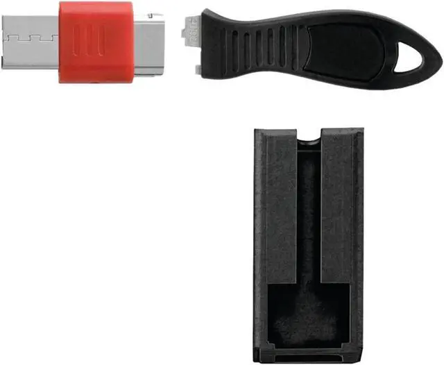 Alt view image 6 of 16 - Kensington K67915WW USB Port Lock with Square Cable Guard 10 Unit Min Ds Only