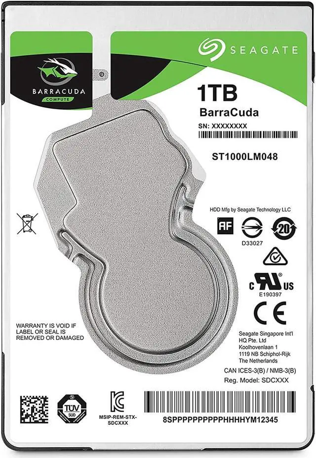 Alt view image 5 of 20 - Seagate BarraCuda ST1000LM048 1 TB Hard Drive  2.5" Internal SATA (SATA/600) 5400rpm  50 Pack RPM 128MB 2.5IN Model ST1000LM048-50PK