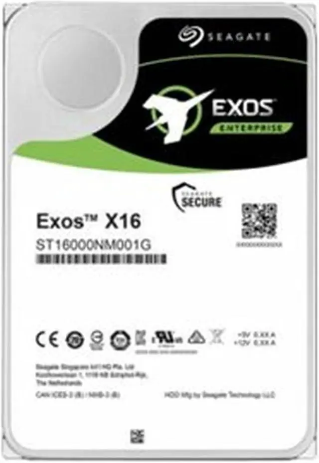 Alt view image 10 of 20 - Seagate Exos X16 ST10000NM002G 10TB 7200 RPM 256MB Cache SAS 12Gb/s 3.5" Hard Drives, 512E/4KN