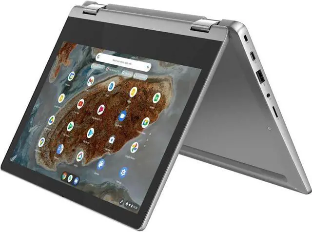 Alt view image 13 of 20 - Lenovo IdeaPad Flex 3 CB 11M836 82KM0002US 11.6" Touchscreen Convertible 2 in 1 Chromebook - HD - 1366 x 768 - Octa-core (ARM Cortex A73 Quad-core (4 Core) 2 GHz + Cortex A53 Quad-core (4 Core) 2